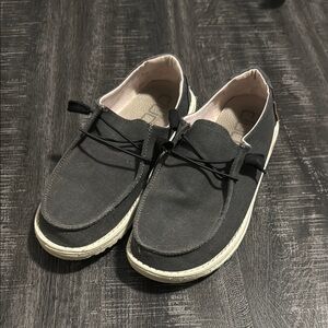 Hey Dude Black Casual Loafers